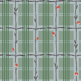 Sweet Pea Plaid Wallpaper