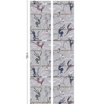 Balancing Act (Light Gray) wallpaper features colorful dancing monkeys and rabbits on a light gray background