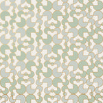 Arcade (Celadon) wallpaper features modern, geometric lines and shapes in shades of green